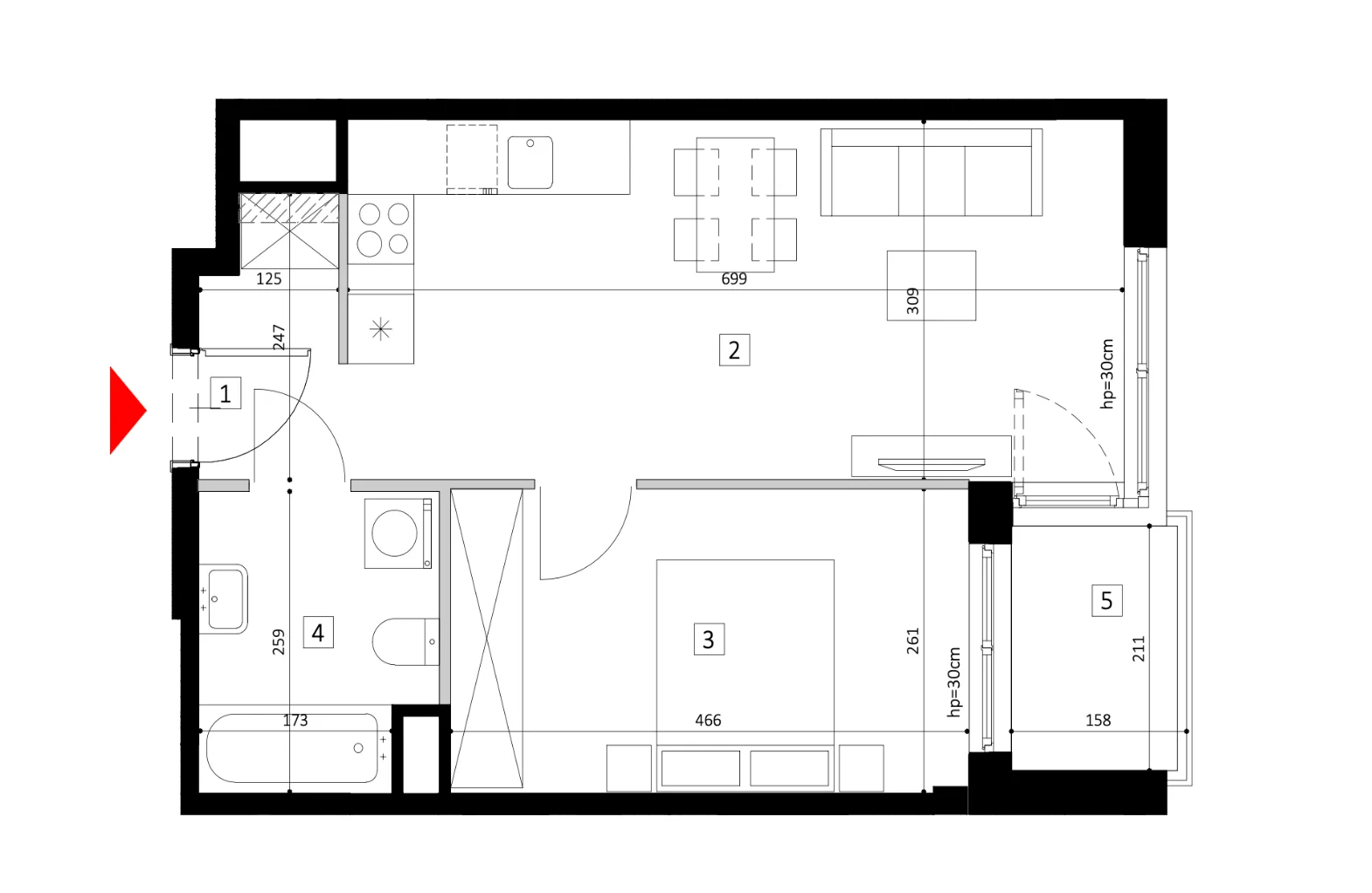 Rzut — Central House C208
